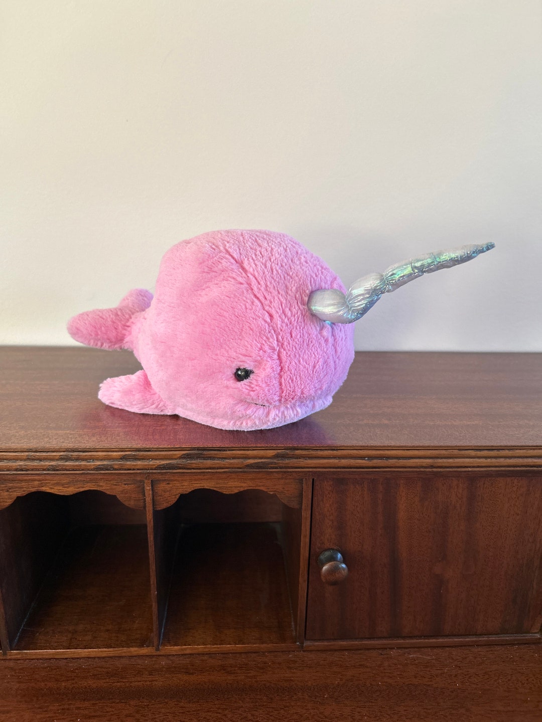 Jellycat Narwhal 9 Sea Creature Sorbet Fuschia Plush at
