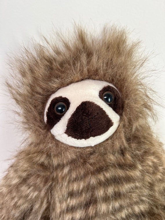 Justice Sloth Doll 12 Long Haired Plush at Velmasvintagetoys