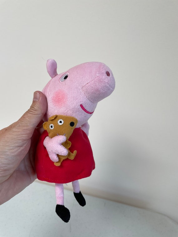 Peppa Pig With Teddy the Bear Plush at Velmasvintagetoys Etsy UK