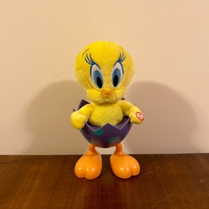 Tweety Bird 1980s Hallmark Toy talking walking at VelmasVintageToys