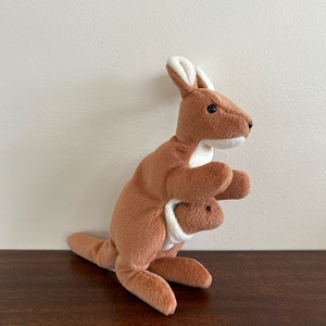 Pouch Ty Beanie Buddy kangaroo 1996 at VelmasVintageToys