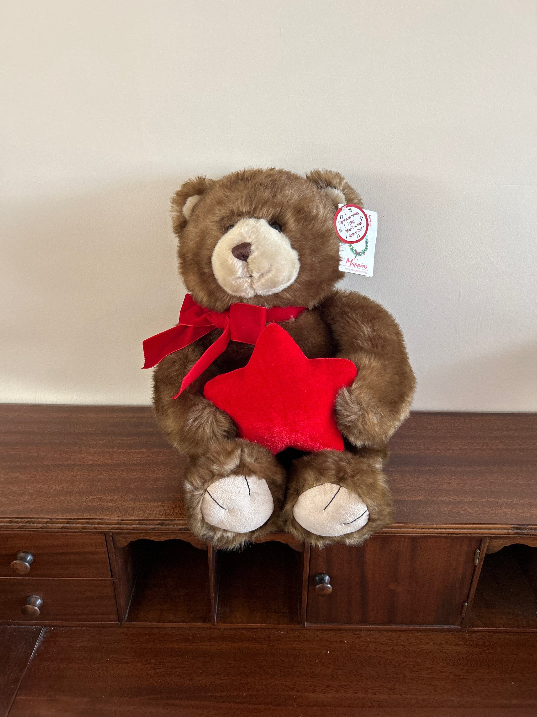 Gund Make a Wish Bear Mappins Jewellers 15 Plush at Velmasvintagetoys Etsy
