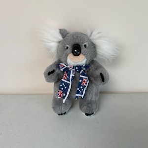 Koala bear with Australia ribbon at VelmasVintageToys