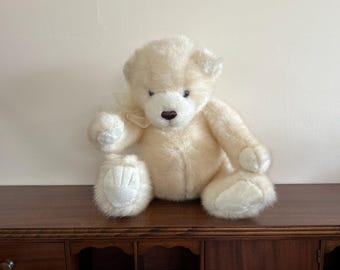 Gund 2001 Faux Mink Creme Teddy Bear at Velmasvintagetoys - Etsy