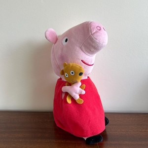 Peppa Pig with Teddy the bear plush at VelmasVintageToys