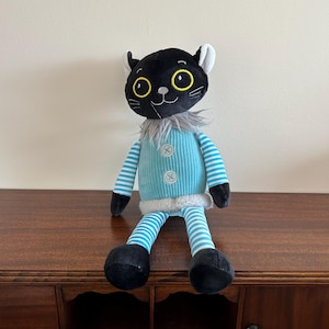 Cat doll 12” soft toy at VelmasVintageToys