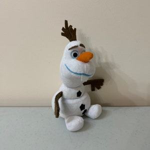 Olaf Snowman Plush 9” toy from Frozen at VelmasVintageToys