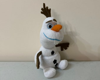Olaf Snowman Plush 9” toy from Frozen at VelmasVintageToys