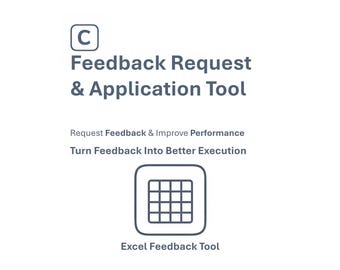 Feedback Request & Application Tool | Professional Development Worksheet