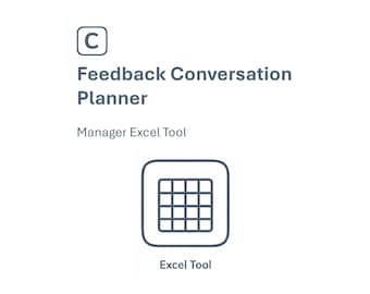 Feedback Conversation Planner | Manager Feedback Preparation Excel Tool