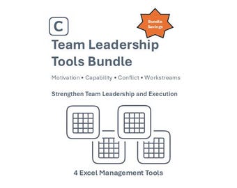 Team-Führungs-Werkzeug-Bundle | Motivations-, Ausrichtungs-, Konflikt- & Fähigkeits-Tools
