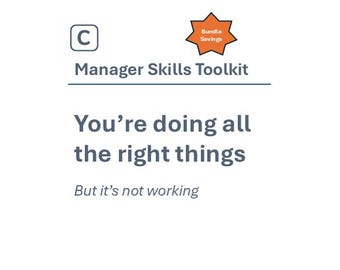 Manager Skills Toolkit | Coaching, Delegation, Expectations & Feedback Modules