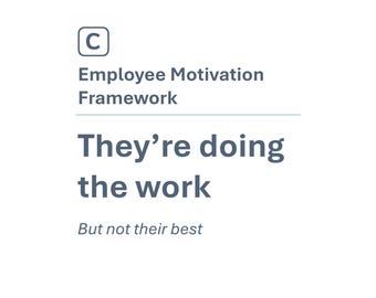 Employee Motivation Framework | Leadership Development Workbook