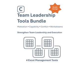 Team Leadership Tools Bundle | Motivation, Alignment, Conflict & Capability Tools