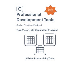 Professional Development Tools Bundle | Goals, Priorities & Feedback