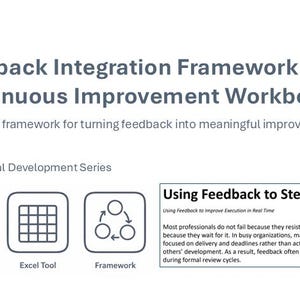 Cadre d'intégration des commentaires | Cahier d'exercices d'amélioration continue image 2