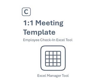 1:1 Meeting Vorlage für Leiter | Mitarbeiter Check-In & Coaching Excel Tool
