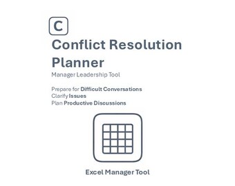 Konfliktlösung Planer | Tool für schwierige Konversation für Chefs