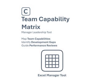 Team Capability Matrix | Team Skills Assessment Excel Tool
