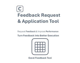 Feedback Anfrage & Bewerbungs-Tool | Arbeitsblatt zur beruflichen Entwicklung