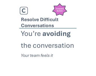Resolve Difficult Conversations | Conflict, Feedback & Expectation Setting Toolkit