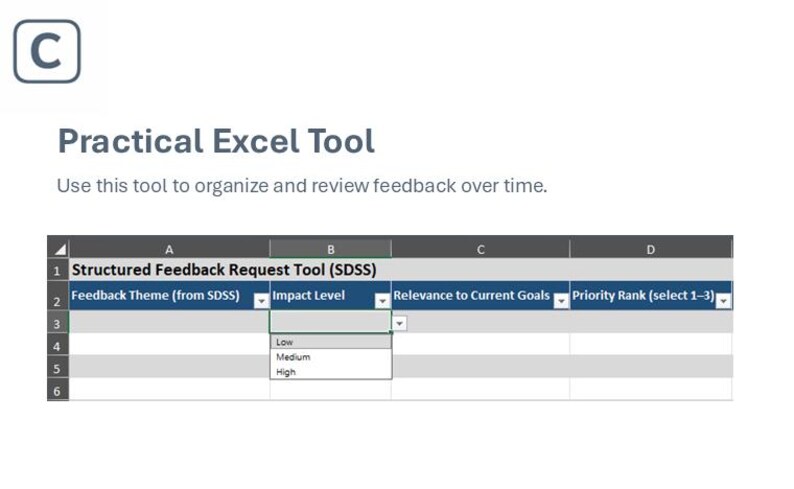 Cadre d'intégration des commentaires | Cahier d'exercices d'amélioration continue image 5