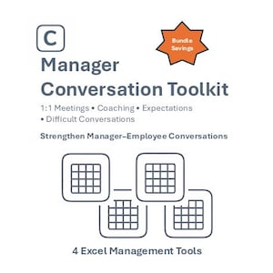 Kit de herramientas para conversaciones con gerentes / Reuniones individuales, coaching, establecimiento de expectativas y conversaciones difíciles