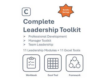 Komplettes Toolkit für Mitarbeiterführung | Businessplan, Teamführung & Karriere-Wachstum