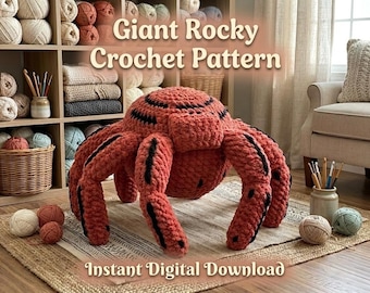 Project Hail Mary Rocky Crochet Pattern PDF | Rocky the Eridian Alien Plush Amigurumi Doll | Sci-Fi Crochet Gift Tutorial Pattern
