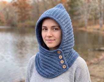 Crochet Sophie Hood Inspired Pattern PDF | Cozy Hooded Cowl & Scarf | Beginner Friendly Warm Crochet Hood | Balaclava Lifestyle Crochet Gift
