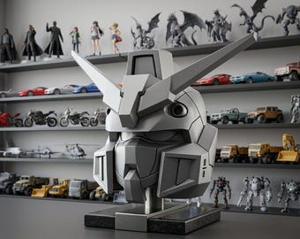 Futuristic Tactical Helmet STL | Sci-Fi Cosplay Prop Display (Digital Download)