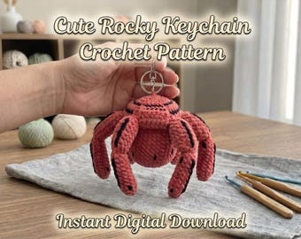 Project Hail Mary inspired Rocky the Eridian Keychain pattern | Scifi Amigurumi Plush Doll | Space Alien Doll DIY Gift Guide