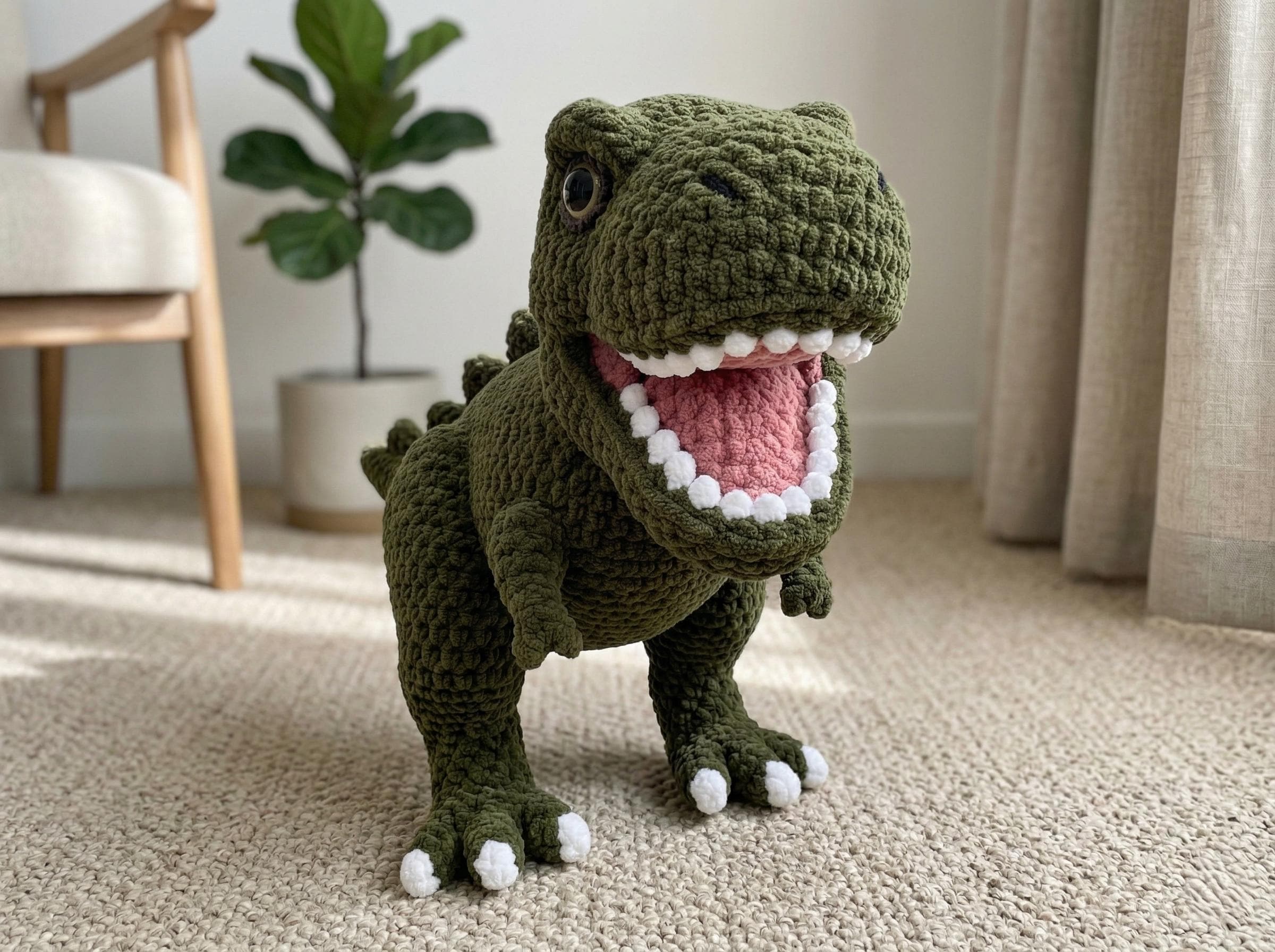 Easy Beginner T-Rex Crochet Pattern