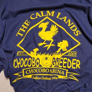 the Calm Lands Chocobo Breeder Chocobo Arena shirt