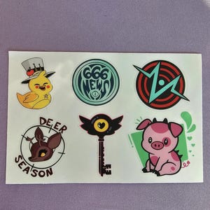 Hazbin Hotel inspired sticker sheet