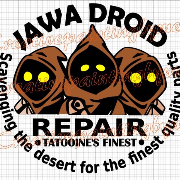 Jawa Droid Repair SVG, Universal design for all fans, perfect for cosplay gatherings