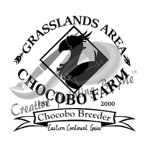 Chocobo Farm SVG, Grasslands Area, Classic Gaming (Digital Download)