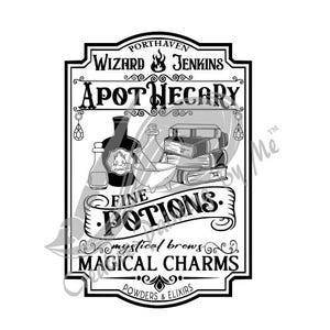 Wizard Jenkins Apothecary, located in Porthaven, maker of fine potions, powders & elixirs