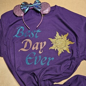 Tangled Day Ever T-Shirt, Rapunzel Sun Design (Sparkle or Non-Sparkle)