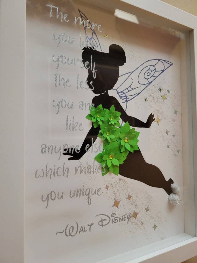 Tinkerbell Shadow Box 8 X 10 Etsy