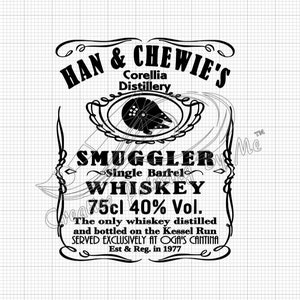Han & Chewie Smugglers laufen SVG, Disney World, Clever Star Wars T-Shirt, Galaxy's Edge, digitaler Download