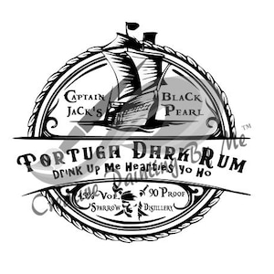 Tortuga Rum SVG, Pirates of the Caribbean, Cricut T-shirt Design (Digital Download)