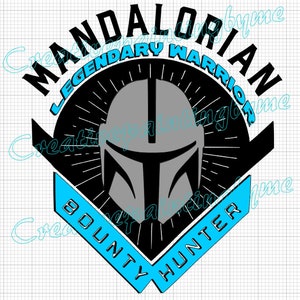 Legendary Bounty Hunter Mando SVG, travel to the Galaxy&#39;s Edge with this design, The Child would love this, Universal design for the family