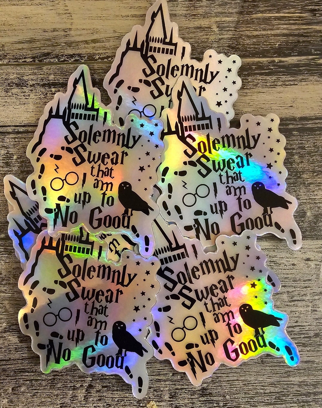 Mischief managed  3" holographic sticker