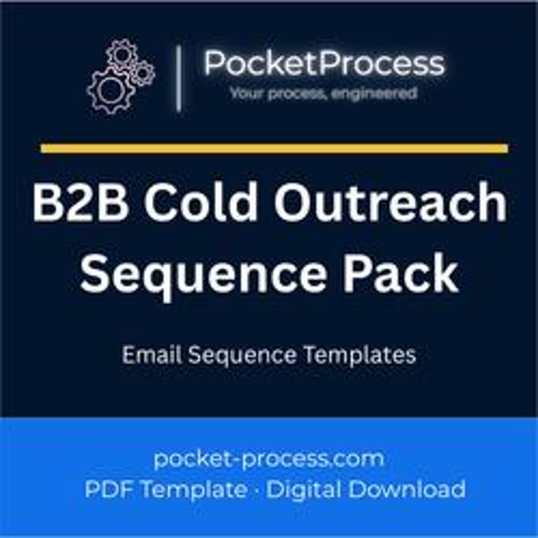 B2B Cold Email Templates | 5-touch Sales Sequence Pack | Cold Outreach ...