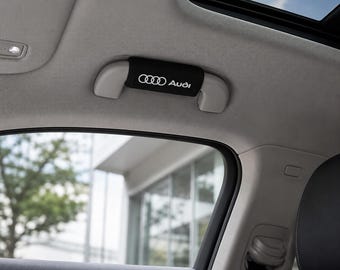 For Audi Interior Grab Handle Cover Ultra Soft Plush Assist Grip Wrap Car Roof Handle Sleeve