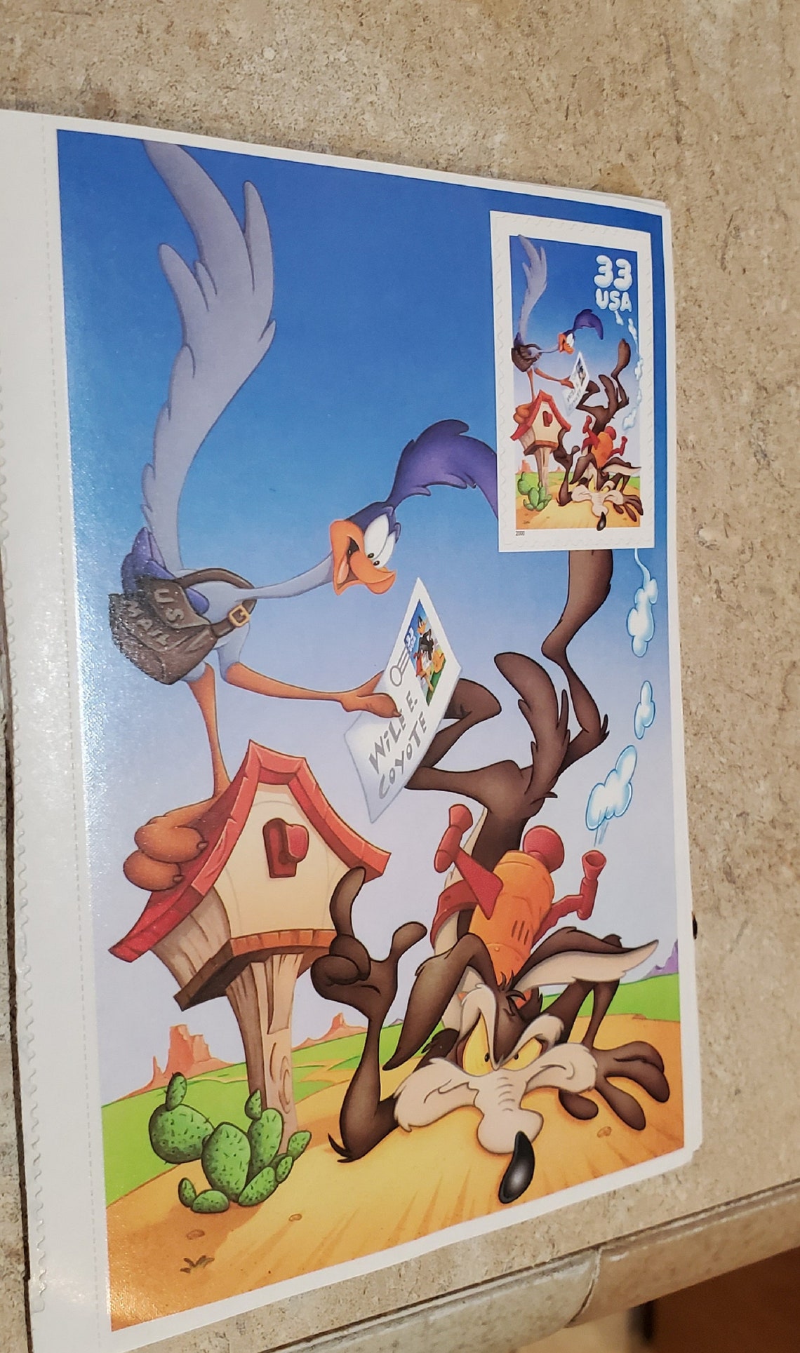 Looney Tunes Characters paper cards from Warner bros. USPS | Etsy