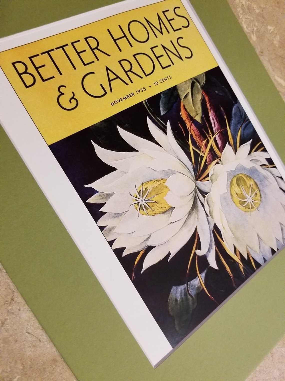 BETTER HOMES & GARDENS calendar prints matted in acid free | Etsy