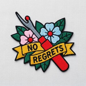 Embroidered Seam Ripper Patch, Funny Sewing Iron On, Denim Jacket Decor
