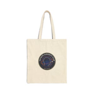 Curiosity Club Mission Patch Tote, Space Tote, Astronaut Patch Canvas